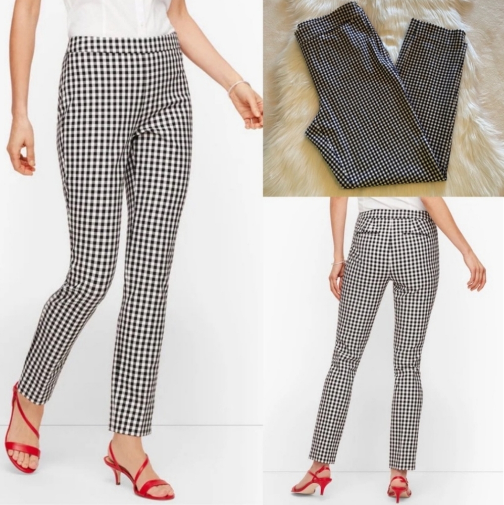 EUC Talbots ladies cropped check pant